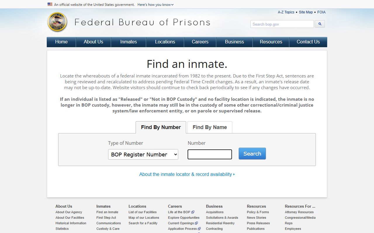 Currituck County inmate search federal inmate locator source