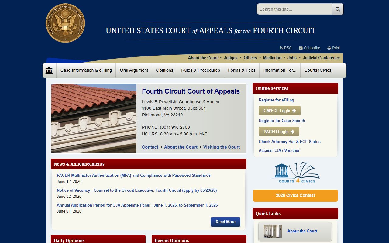Currituck County probate records federal appeals court distinction